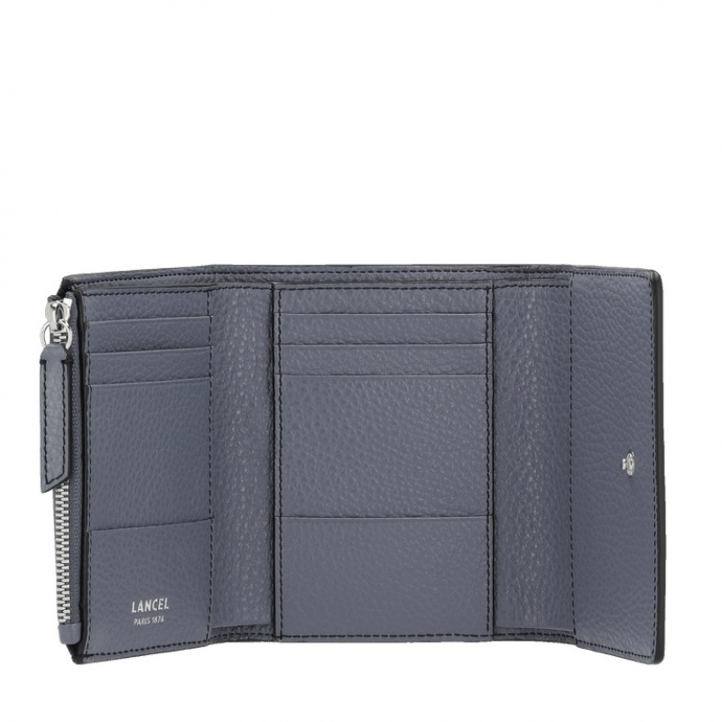 Lancel Premier Flirt M Flap Compact Geldbörse Damen Grau | SLA1345UL