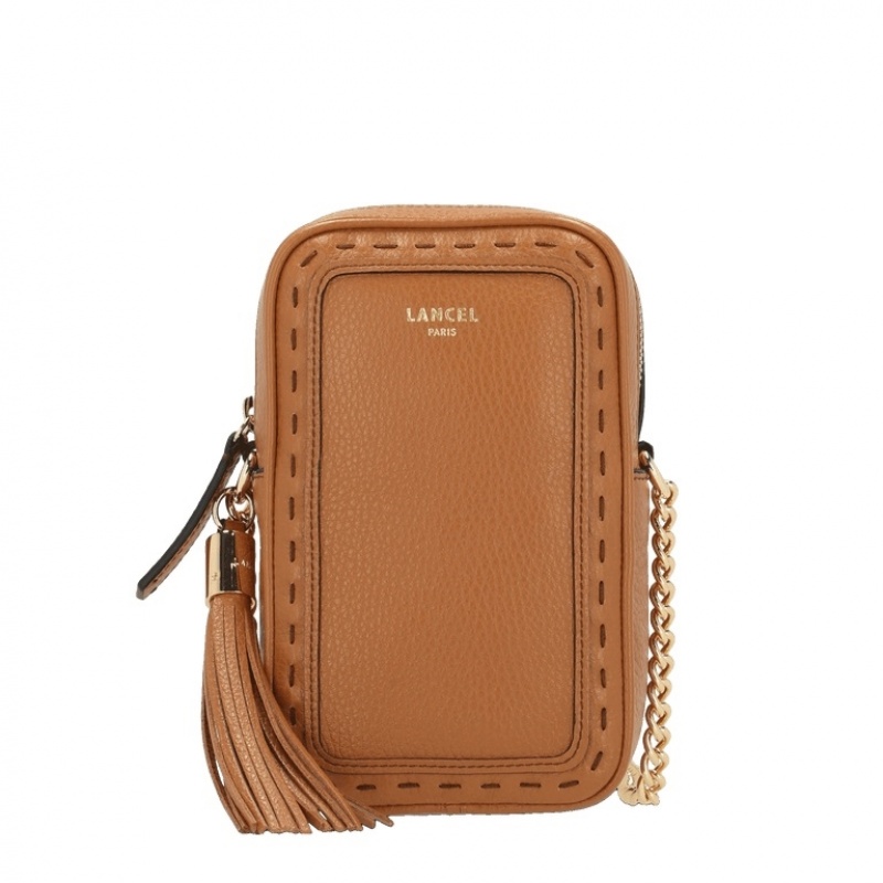 Lancel Premier Flirt Mini Vertical Zipped Schultertaschen Damen Braun | DDI5585US