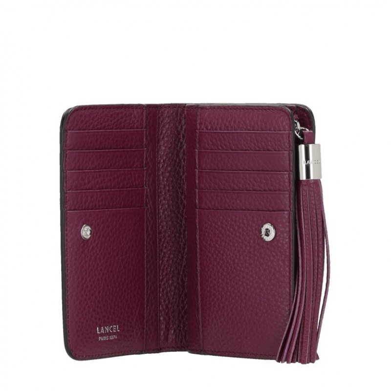 Lancel Premier Flirt Rectangular Zip Compact Geldbörse Damen Lila | STX6862AH