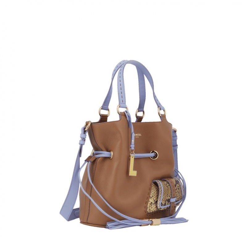 Lancel Premier Flirt S Bucket Tasche Damen Braun Lila | EOI1685VF