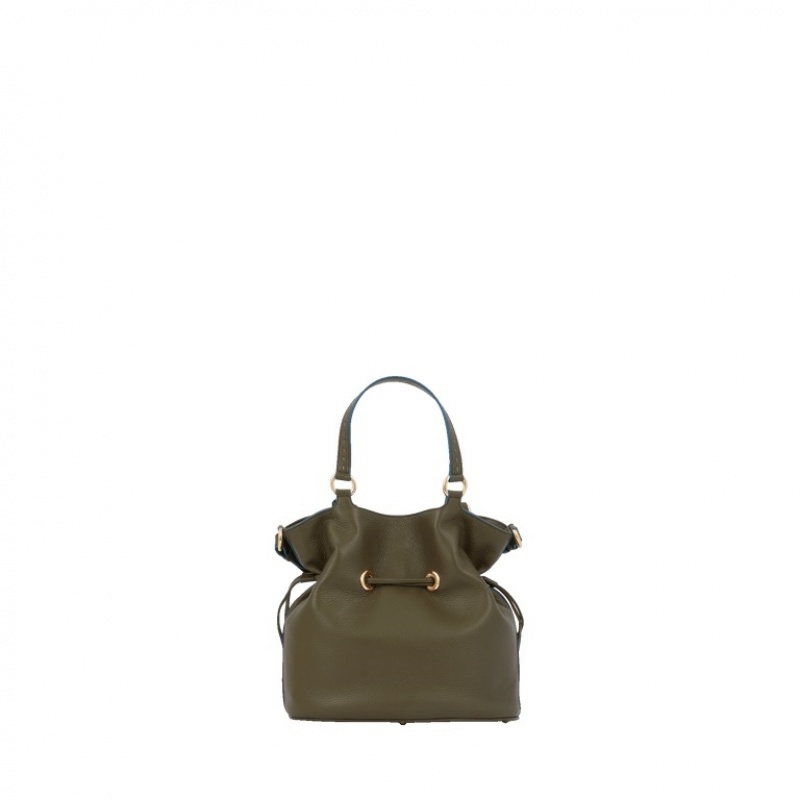 Lancel Premier Flirt S Bucket Tasche Damen Dunkelkhaki | IMH152SB