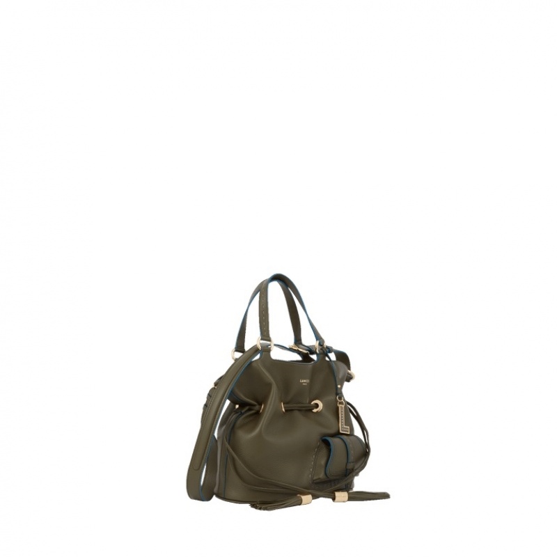 Lancel Premier Flirt S Bucket Tasche Damen Dunkelkhaki | IMH152SB