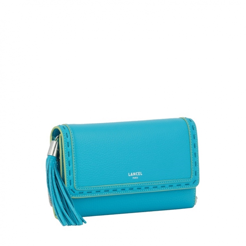 Lancel Premier Flirt Wallet Chain Unterarmtasche-Taschen Damen Blau | YGM2210ID