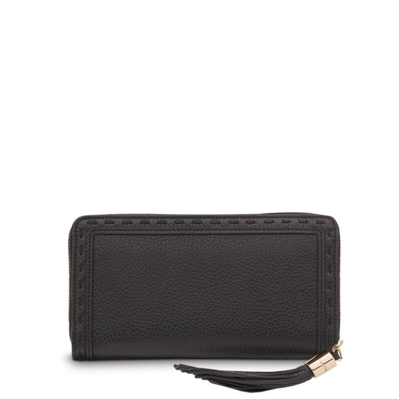 Lancel Premier Flirt Zipped Continental Geldbörse Damen Schwarz | PSH3923WD