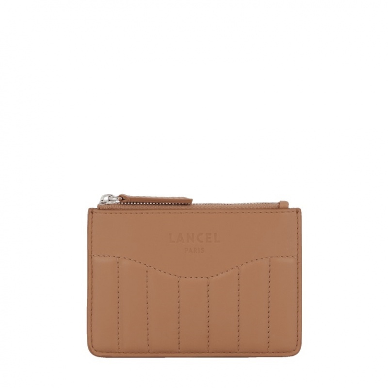 Lancel Rodeo L Zip Kartenhülle Damen Braun | IKT3561KS