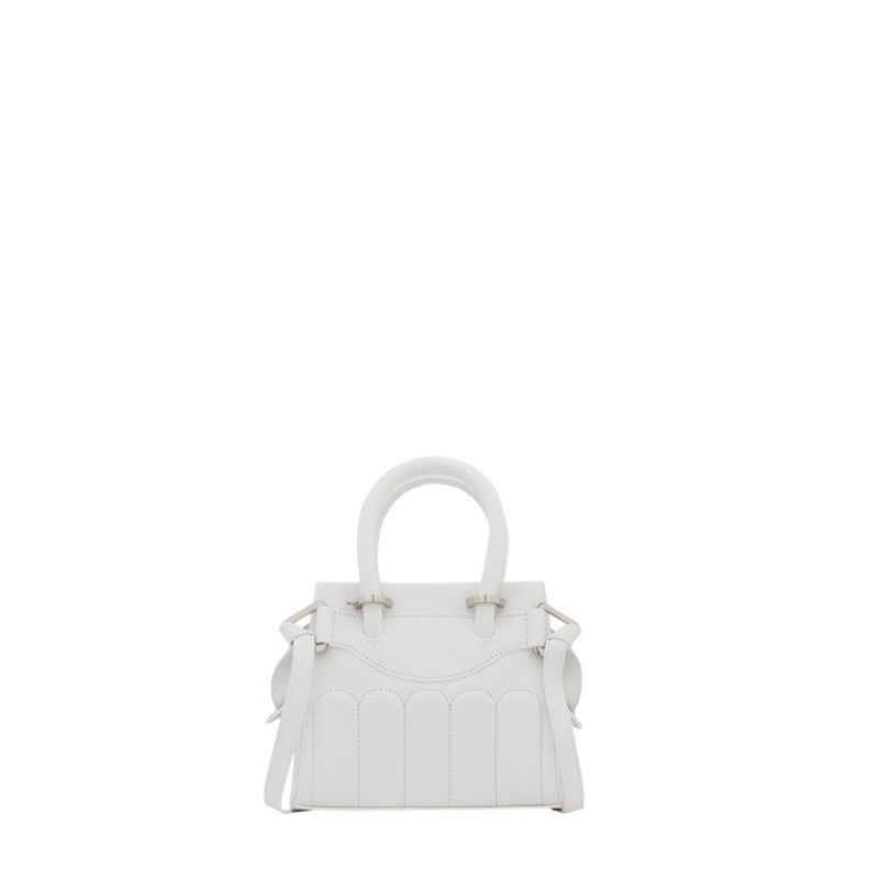 Lancel Rodeo Mini Zip Carryall Handtasche Damen Weiß | MRS4936MS