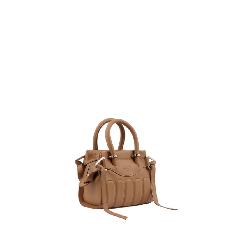 Lancel Rodeo Mini Zip Carryall Handtasche Damen Braun | PQC9951UB