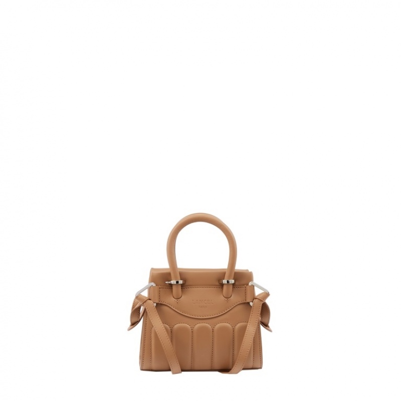 Lancel Rodeo Mini Zip Carryall Handtasche Damen Braun | PQC9951UB