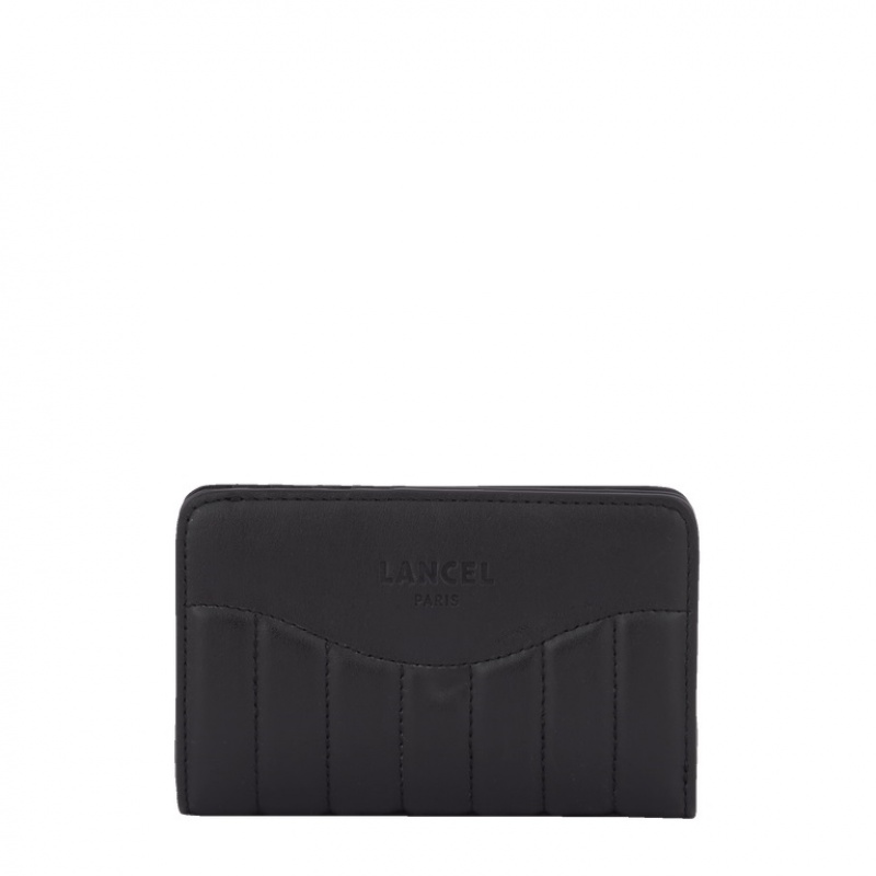 Lancel Rodeo Rectangular Zip Compact Geldbörse Damen Schwarz | LWP352ZC