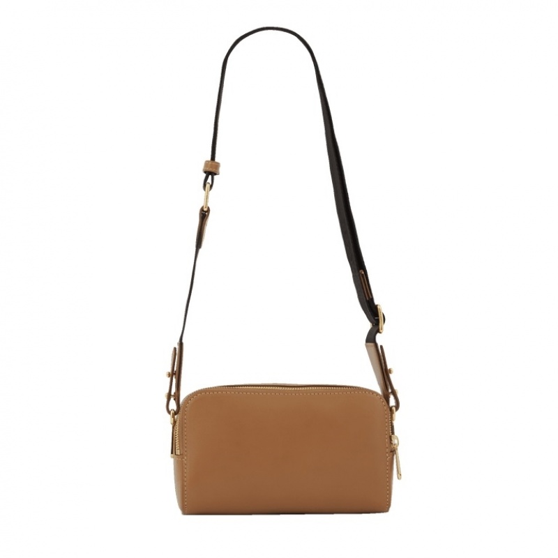 Lancel Roxane Camera Unterarmtasche-Taschen Damen Braun Gold | VTN3720IX