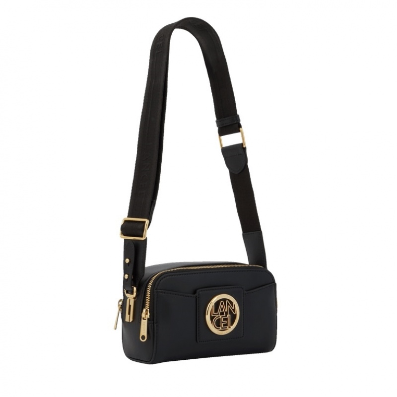 Lancel Roxane Camera Unterarmtasche-Taschen Damen Schwarz Gold | KXT3843AB