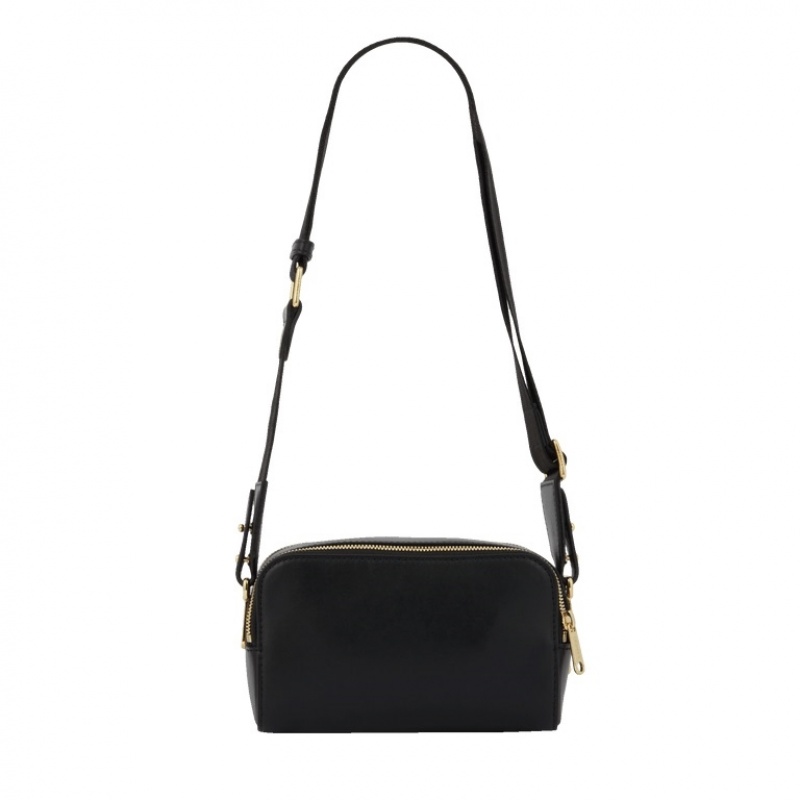 Lancel Roxane Camera Unterarmtasche-Taschen Damen Schwarz Gold | KXT3843AB