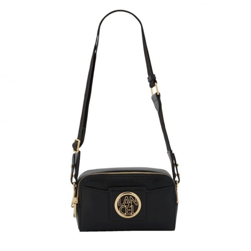 Lancel Roxane Camera Unterarmtasche-Taschen Damen Schwarz Gold | KXT3843AB