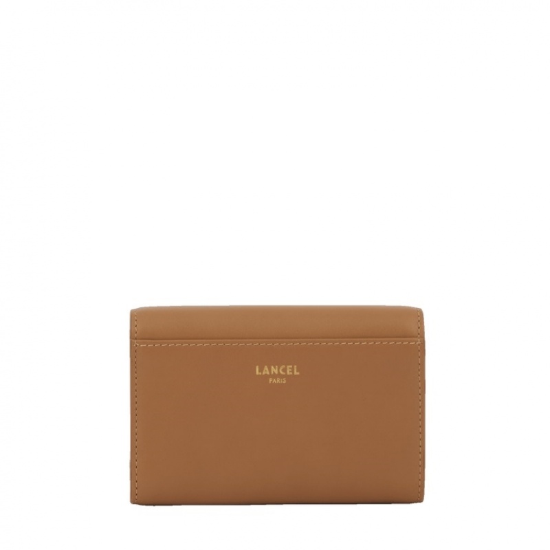 Lancel Roxane Compact Geldbörse Damen Braun Gold | QNS567GM