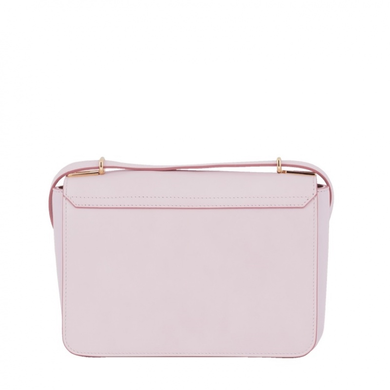 Lancel Roxane M Flap Schultertaschen Damen Rosa | QOP3238KZ