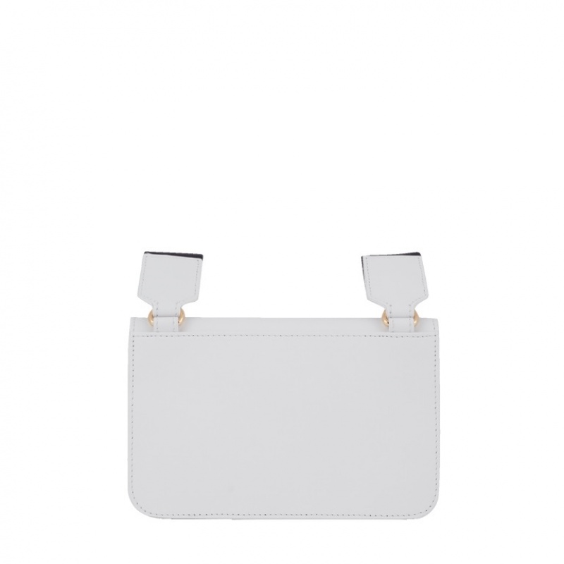 Lancel Roxane Mini Nomad Crossbody Taschen Damen Weiß | FAA564SE