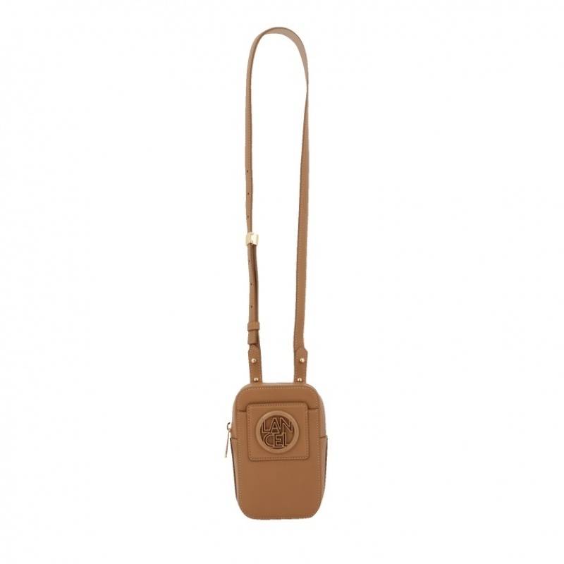 Lancel Roxane Mini Vertical Zipped Schultertaschen Damen Braun | QWL5711NE