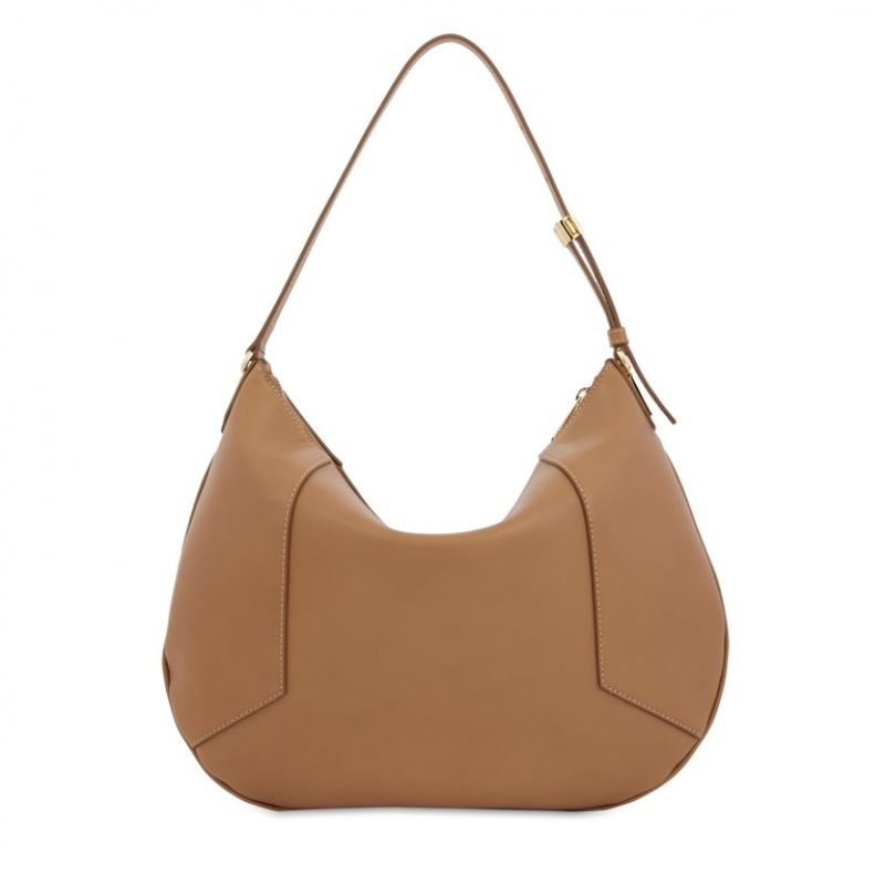 Lancel Roxane Zipped Hobo Tasche Damen Braun Gold | KNA8212SH