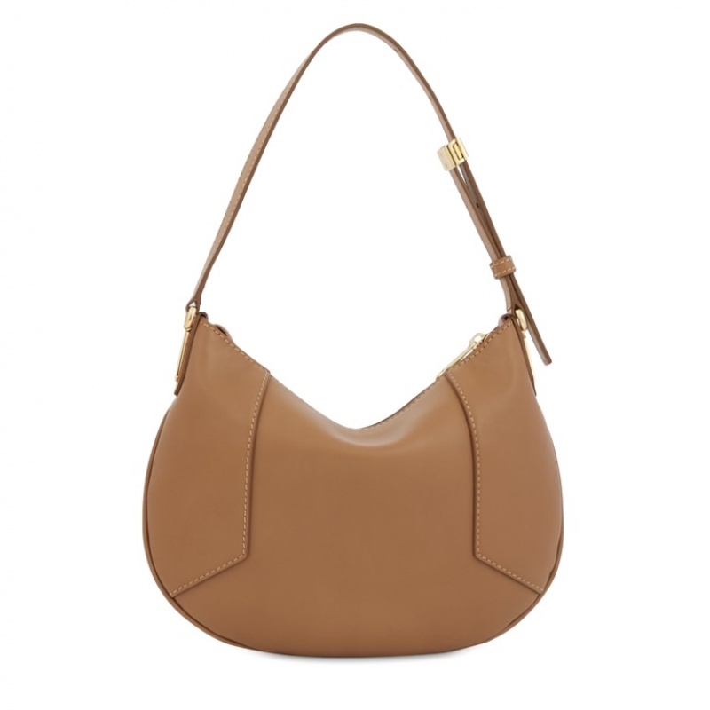 Lancel Roxane Zipped Hobo Tasche Damen Braun | CMU5818ZO