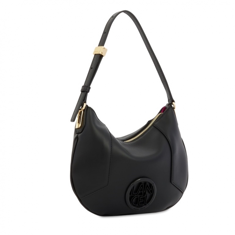 Lancel Roxane Zipped Hobo Tasche Damen Schwarz | IQJ356DY