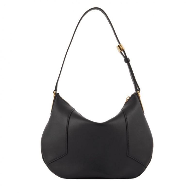 Lancel Roxane Zipped Hobo Tasche Damen Schwarz Gold | VIF730HY