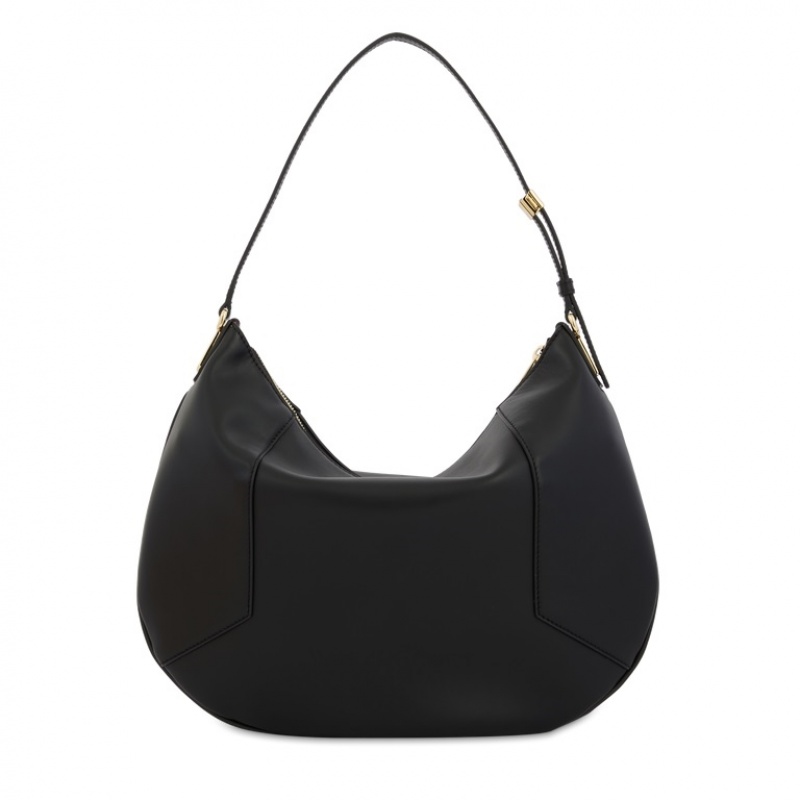 Lancel Roxane Zipped Hobo Tasche Damen Schwarz Gold | CTA8275AO