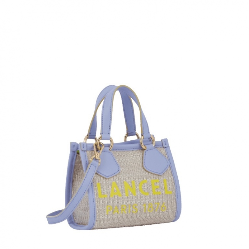 Lancel Summer Mini Zip Tragetaschen Damen Lila Beige | IOK79100RM