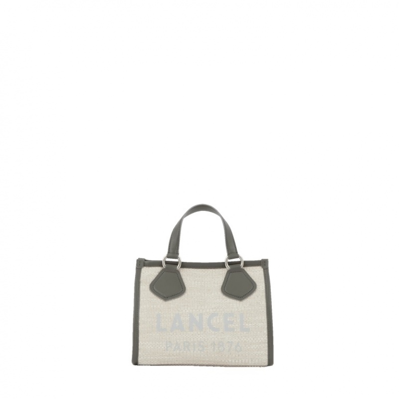 Lancel Summer S Zip Tragetaschen Damen Grau Beige | URH6620ZD