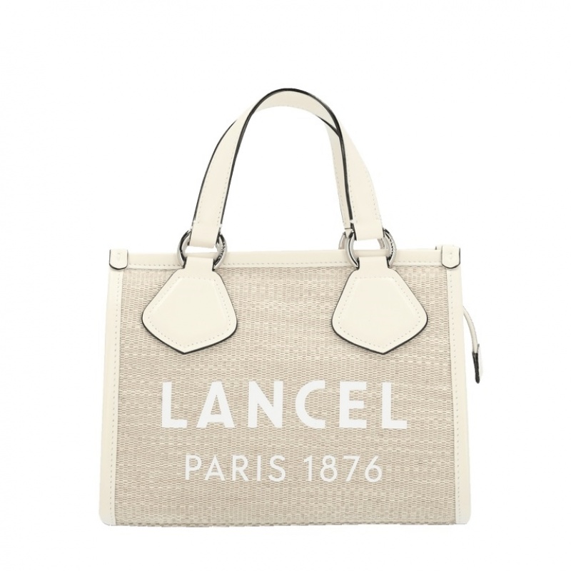 Lancel Summer Tragetaschen Damen Weiß Beige | PKW9349BR