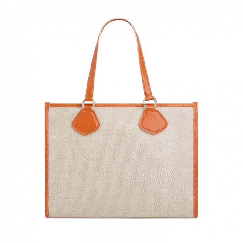 Lancel x Roland Garros L Tragetaschen Damen Orange Beige | GGL419EZ