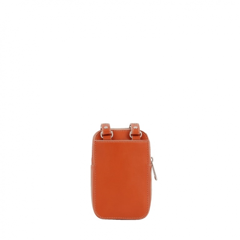 Lancel x Roland Garros Mini Zip Vertical Schultertaschen Damen Orange | ILJ4723TS